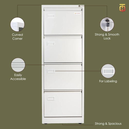 Vertical filing cabinet 4 drawer