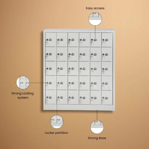 30 door mobile locker