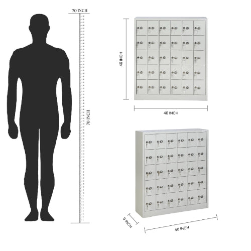 30 door mobile locker