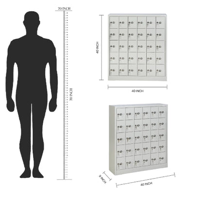 30 door mobile locker
