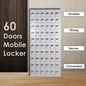60 door mobile locker