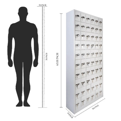 60 door mobile locker