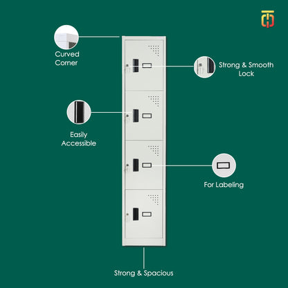 4 Door Personal Locker Unit