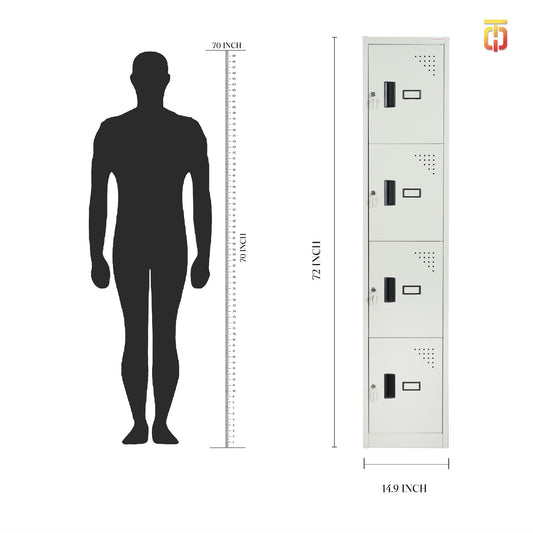4 Door Personal Locker Unit