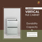 Vertical filing cabinet 2 drawer