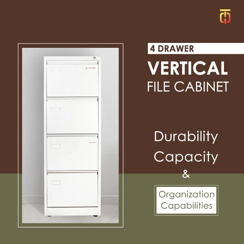 Vertical filing cabinet 4 drawer