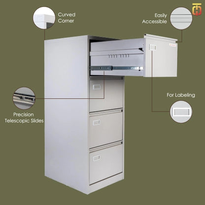 Vertical filing cabinet 4 drawer
