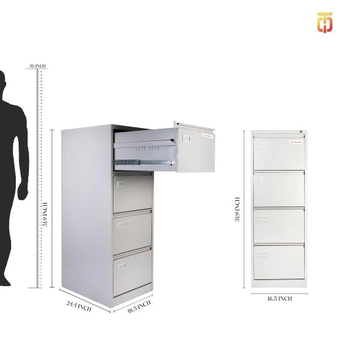 Vertical filing cabinet 4 drawer